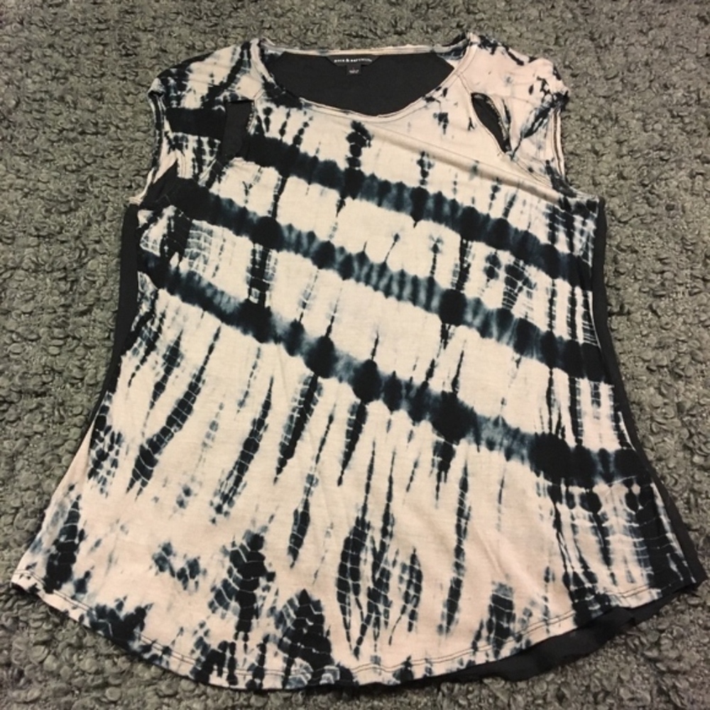 Rock & Republic Top with Chiffon Back